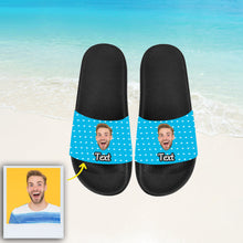 Load image into Gallery viewer, Custom Photo Face Slippers Personalized Sliders Sandals With Texts
