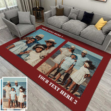 Load image into Gallery viewer, Custom Photo Flannel Carpet, Extra Soft Anti-Slip Floor Mats Collage 1-4 Photos
