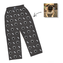 Load image into Gallery viewer, Unisex Dog Photo Pajamas - Custom Nightwear Pants, Pet Lover Gift
