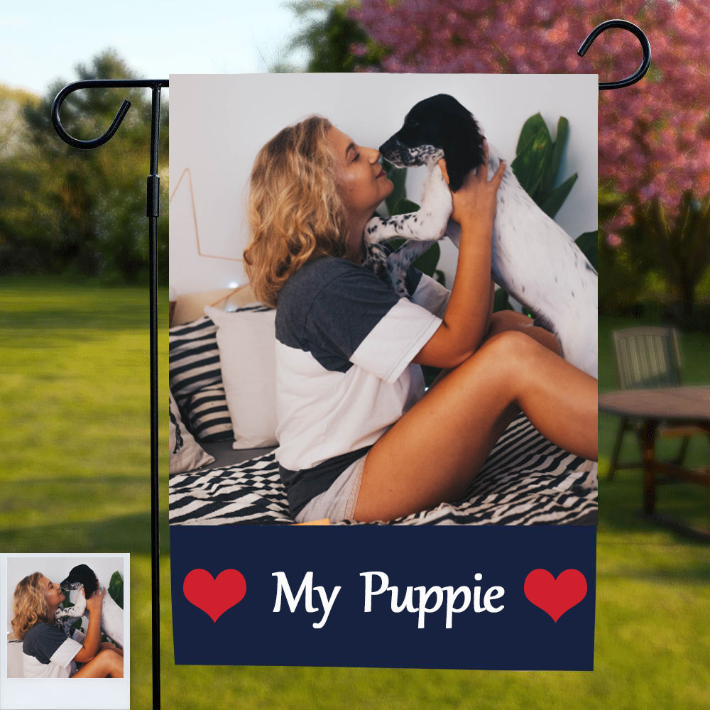 Custom Photo Personalized Outdoor Garden Flag Double Sided Printing