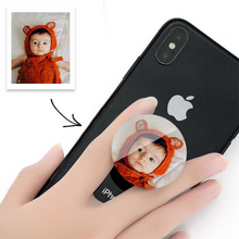 Load image into Gallery viewer, Custom Photo Phone Grip With Baby Personalized Photo Phone Holder
