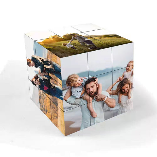 Customizable Multi-Photo Rubik’s Cube - Unique Colorful Personalized Gift