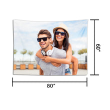 Load image into Gallery viewer, Custom Tapestry from Photo Make Your Own Tapestry with Photo Couple
