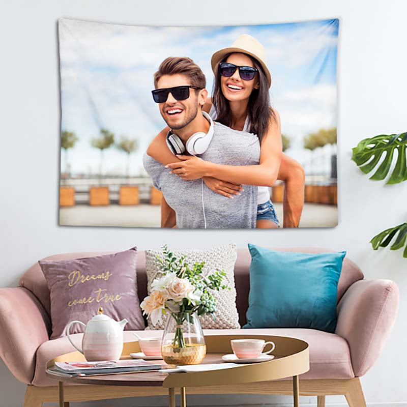 Custom Tapestry from Photo Make Your Own Tapestry with Photo Couple