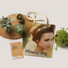 Load image into Gallery viewer, Custom Tote Bags With Photo &amp; Text Printing Eco-friendly Canvas Bag
