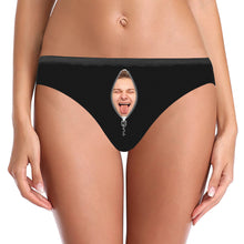 Load image into Gallery viewer, Custom Womens Zipper Face Panties with Boyfriend face
