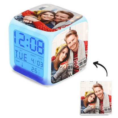 Multiphoto Alarm Clock Home Decoration  Colorful Custom Desk Clock