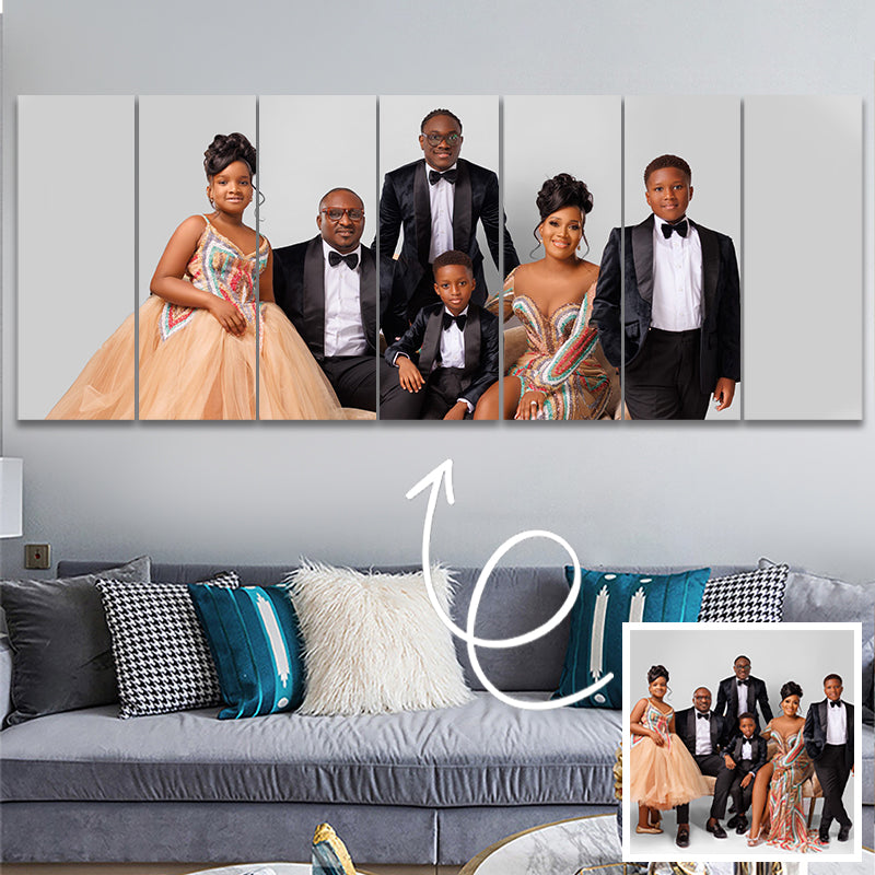 Extra Large Canvas Printers Custom Photo Canvas Wall Art Painting 7 Pcs