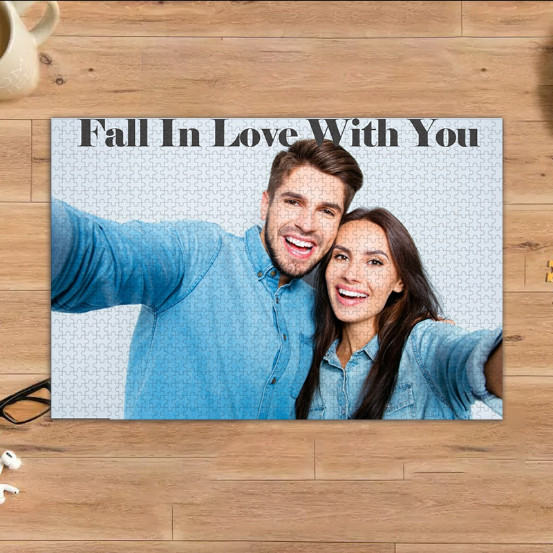 Large Custom Puzzle Jigsaw Photo With Text Wooden jigsaw puzzle 1500Pcs