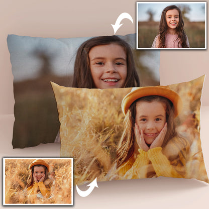 Personalised Pillow with Pictures Custom  Pillows Velvet Case 15''*23''