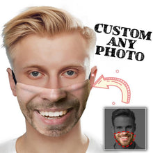 Load image into Gallery viewer, Custom Photo Face Coverings Personalized Face Mask, Print Your own Head Picture On Your Face Cover
