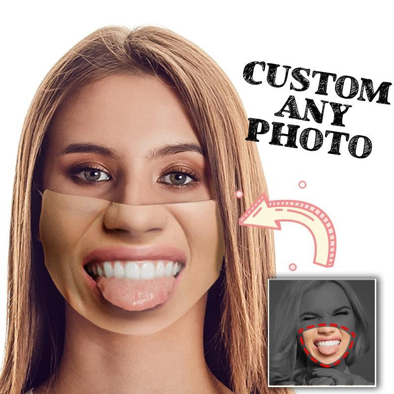 Custom Photo Face Coverings Personalized Face Mask, Print Your own Head Picture On Your Face Cover