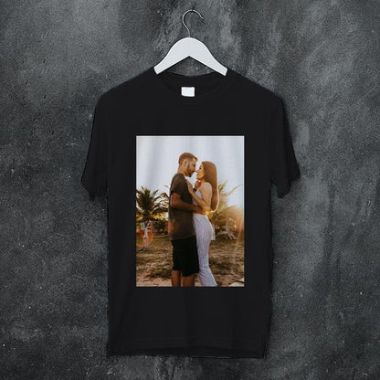 Unisex Cotton T-Shirt, Custom Photo Print, Double-Sided, Comfortable Tee