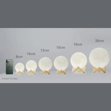 Load image into Gallery viewer, Touch 7 Colors - CustomText Moon Lamp 3D Light Rechargeable
