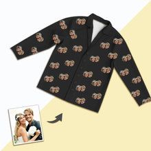 Load image into Gallery viewer, Custom Photo Pajamas Various Colors Available For Long-Sleeve-Pajamas
