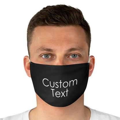 Custom Text Face Cover Personalized Mask, create your own unique mask