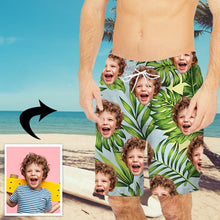 Load image into Gallery viewer, Custom Baby face Photo Custom Beach Shorts
