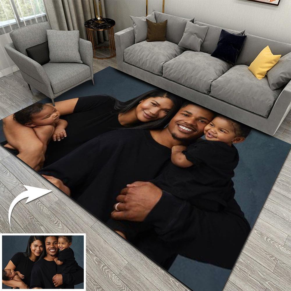 Custom Photo Logo Door Mat - Soft, Anti-Slip, Washable Area Rug for Home