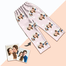 Load image into Gallery viewer, Unisex Custom Photo Pajamas, Light Pink Personalized Nightwear
